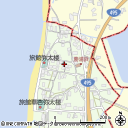 福岡県福津市勝浦454周辺の地図
