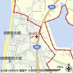 福岡県福津市勝浦376周辺の地図