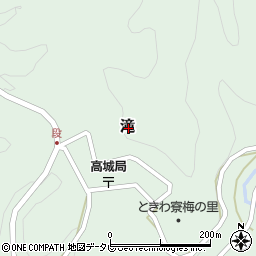 和歌山県日高郡みなべ町滝周辺の地図