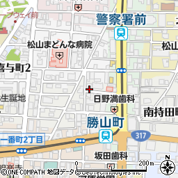 愛媛県松山市歩行町1丁目12-3周辺の地図