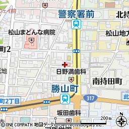 愛媛県松山市歩行町1丁目12-14周辺の地図