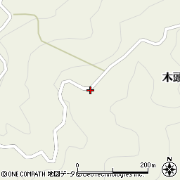 徳島県那賀郡那賀町木頭名加美ノ前周辺の地図