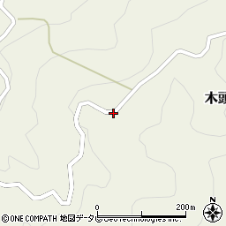 徳島県那賀町（那賀郡）木頭名（加美ノ前）周辺の地図