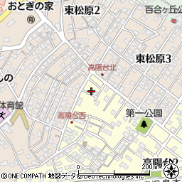 福岡県遠賀郡岡垣町高陽台1丁目1周辺の地図