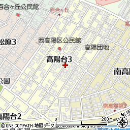 福岡県岡垣町（遠賀郡）高陽台周辺の地図