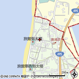 福岡県福津市勝浦446周辺の地図