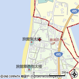 福岡県福津市勝浦451周辺の地図