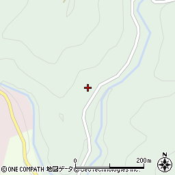 徳島県那賀郡那賀町内山西浦周辺の地図