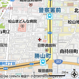 愛媛県松山市歩行町1丁目12-2周辺の地図