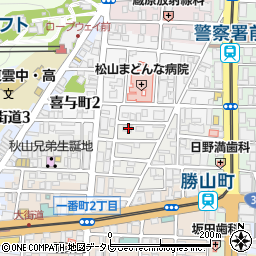 愛媛県松山市歩行町1丁目9-6周辺の地図