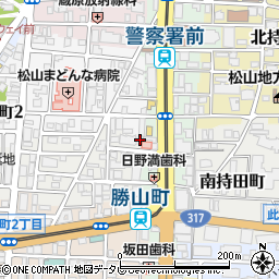 愛媛県松山市歩行町1丁目12-1周辺の地図
