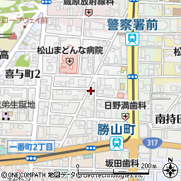 愛媛県松山市歩行町1丁目11-1周辺の地図