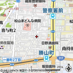 愛媛県松山市歩行町1丁目11-2周辺の地図