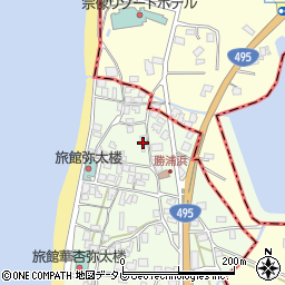 福岡県福津市勝浦422-1周辺の地図