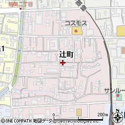 愛媛県松山市辻町周辺の地図