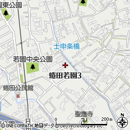 セジュール蜷田弐番館周辺の地図