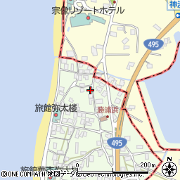 福岡県福津市勝浦421-2周辺の地図