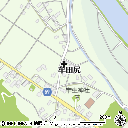 福岡県宗像市牟田尻1726周辺の地図