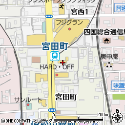 愛媛ダイハツ販売松山店周辺の地図