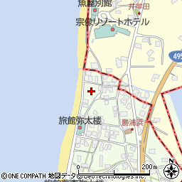 福岡県福津市勝浦402周辺の地図