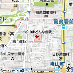 愛媛県松山市喜与町周辺の地図