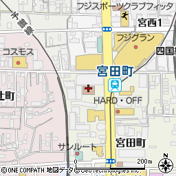 松山地方法務局　人権相談ダイヤル周辺の地図