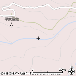 徳島県三好市東祖谷阿佐79周辺の地図