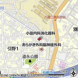 小田内科消化器科医院周辺の地図