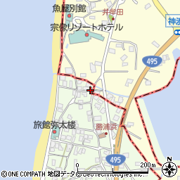 福岡県福津市勝浦386周辺の地図