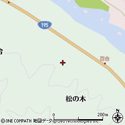 徳島県那賀郡那賀町百合松の木38周辺の地図