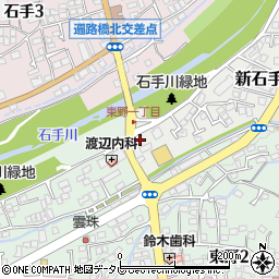 セブンイレブン松山新石手店周辺の地図