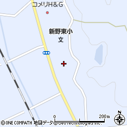 徳島県阿南市新野町名光周辺の地図