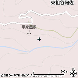 徳島県三好市東祖谷阿佐70周辺の地図
