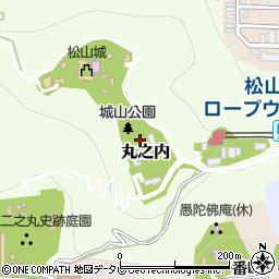 愛媛県松山市丸之内周辺の地図