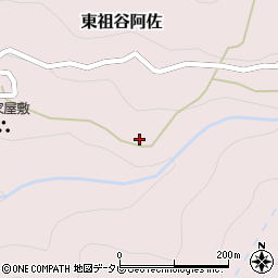 徳島県三好市東祖谷阿佐92周辺の地図