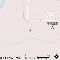 徳島県三好市東祖谷阿佐266周辺の地図
