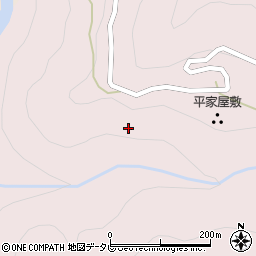 徳島県三好市東祖谷阿佐265周辺の地図