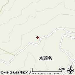 徳島県那賀郡那賀町木頭名柿ノ太尾周辺の地図