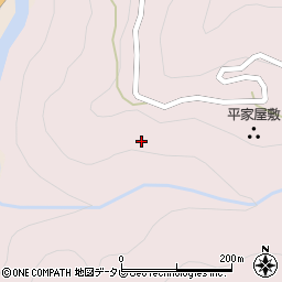 徳島県三好市東祖谷阿佐267周辺の地図