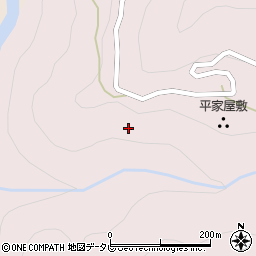 徳島県三好市東祖谷阿佐264周辺の地図