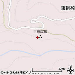 徳島県三好市東祖谷阿佐252周辺の地図