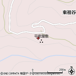 徳島県三好市東祖谷阿佐243周辺の地図