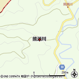 和歌山県日高郡みなべ町熊瀬川周辺の地図