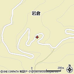 徳島県那賀郡那賀町岩倉イシカ谷周辺の地図