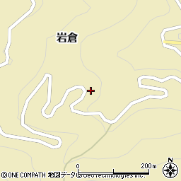 徳島県那賀郡那賀町岩倉地蔵本周辺の地図