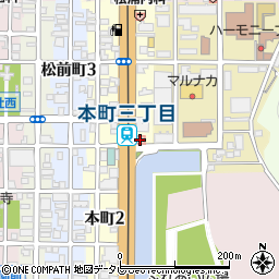 松山札之辻ビル周辺の地図