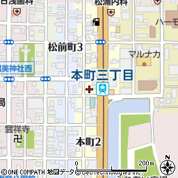 株式会社いわさきサンプル　松山営業所周辺の地図