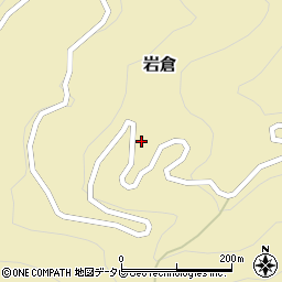 徳島県那賀郡那賀町岩倉山神本周辺の地図