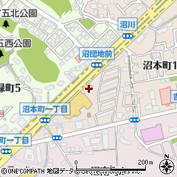 モスバーガー小倉沼本町店周辺の地図