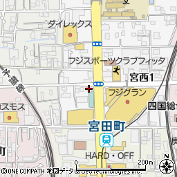 愛媛信用金庫宮西支店周辺の地図